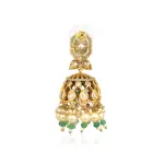 Green Jhumar Earring | Firdaus Collection | Heritage Luxury | Jaipurio